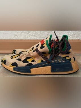 Adidas x Pharrell Williams HU NMD Running Shoes, HP3221, MultiColor, Size 9.5